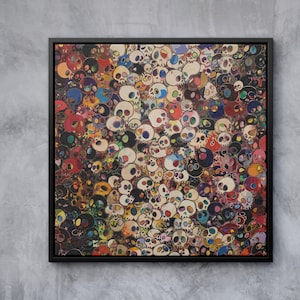 Murakami Takashi Japan Poster Canvas, Japanese Art Gallery and Framed