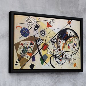 Wassily Kandinsky Composition Canvas Wall Art ,Kandinsky Reproduction,Canvas Office Wall Art,Modern Wall Art,Kandinsky Poster