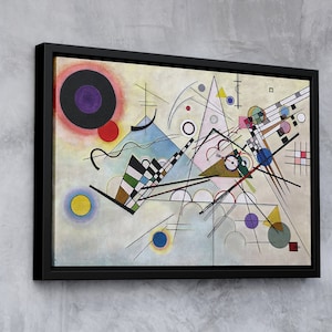 Wassily Kandinsky Composition VIII Wall Art Print,Kandinsky Reproduction,Canvas Wall Print, Office Wall Art,Modern Wall Art,Kandinsky Poster