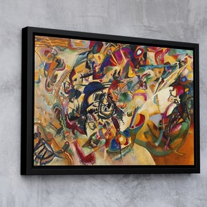 Wassily Kandinsky Composition VII Wall Art Print,Kandinsky Reproduction,Canvas Wall Print, Office Wall Art,Modern Wall Art,Kandinsky Poster