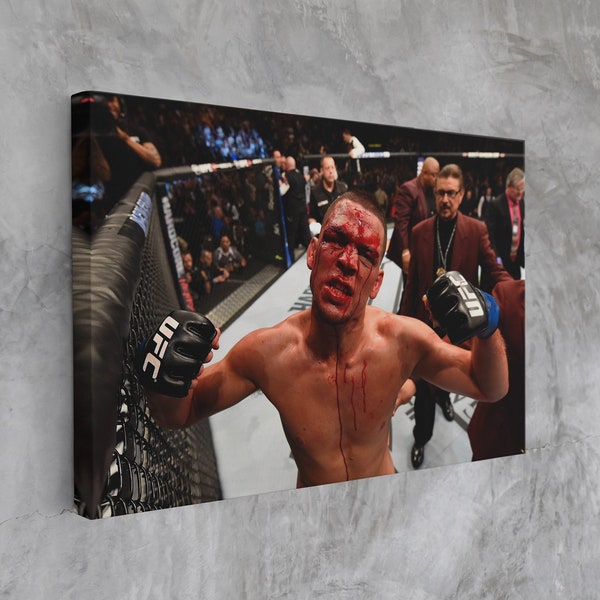 Nate Diaz Canvas Wall Art, Nate Diaz Canvas Print Art, Nate Diaz Canvas Poster, Framed Canvas Home Decor