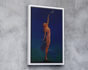 Edward Mason Eggleston Reaching for The Moon Canvas