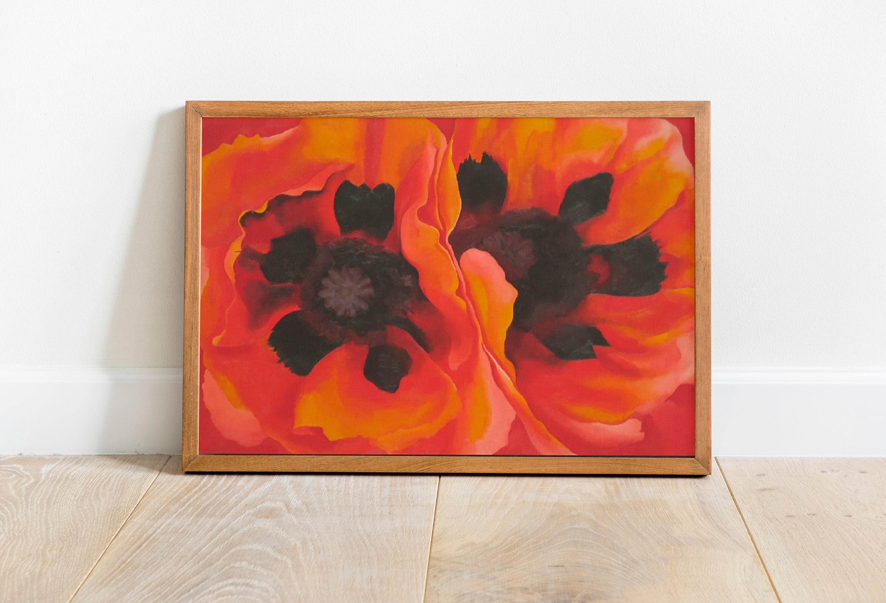 Georgia O'keeffe Art ,oriental Poppies Landscape Canvas Wall Decor ...
