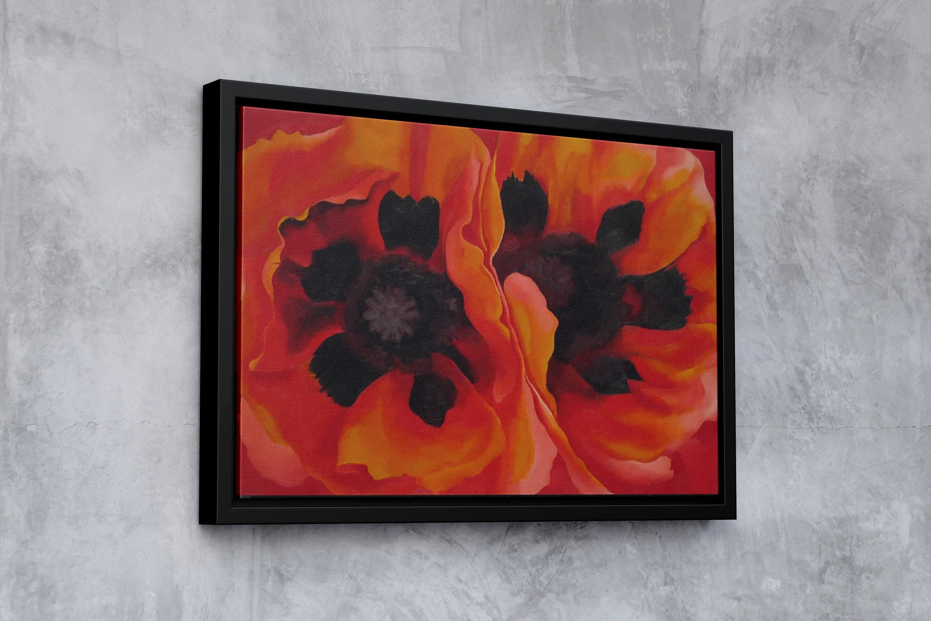 Georgia O'keeffe Art ,oriental Poppies Landscape Canvas Wall Decor ...