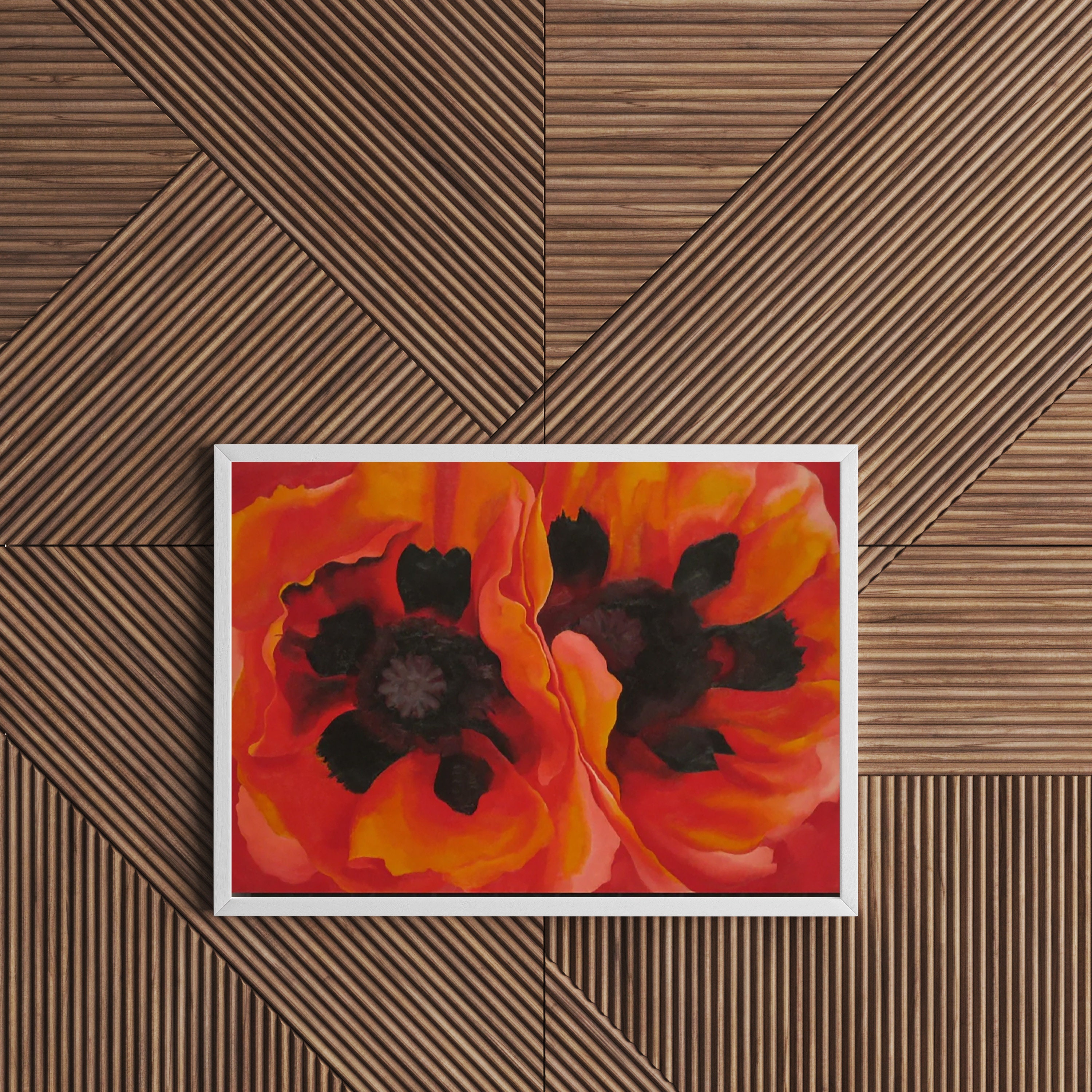 Georgia O'keeffe Art ,oriental Poppies Landscape Canvas Wall Decor ...