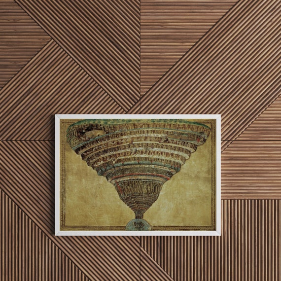 Sandro Botticelli : the Map of Hell - Dante the Divine Comedy