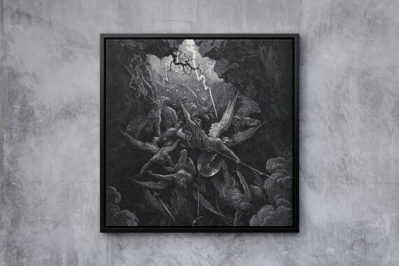 The Mouth of Hell Gustave Dore Print Wall Art Dante Wall 