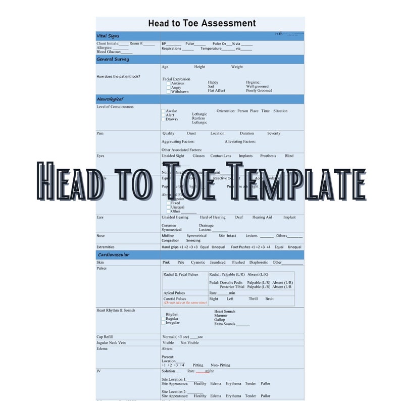Head to Toe Assessment Template - Il 794xN.4744445747 8owq 