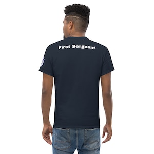 Men&#39;s classic Military Army t-shirt with Military Rank Insignia (First Sergeant)