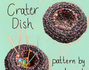 Plato de cráter / Plato de baratijas / Plato de mesa de ganchillo