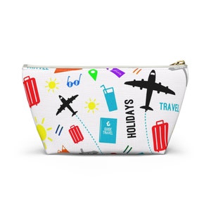 Accessory Pouch, Makeup Bag, Flight attendant graduation Gift, Cosmetic Bag for Women, Airplane Bag, Organizer.
