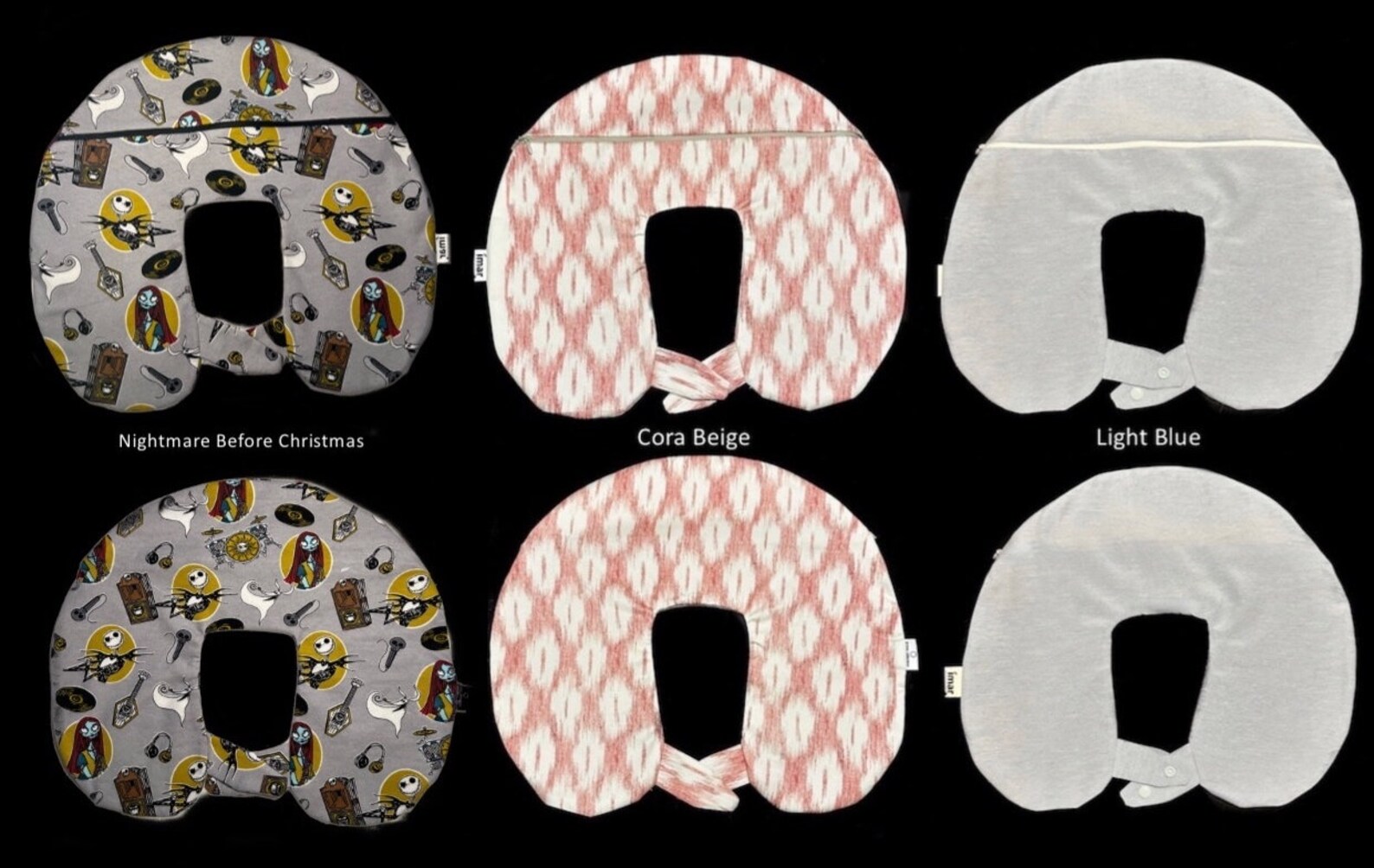 Empty Handmade Travel Neck Pillowcase Stuffable for Travelling Etsy