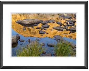 Fine Art Original Print | Wall Decor | Photograph | "Sunset reflections on Lower Grant Lake, Yosemite, California"