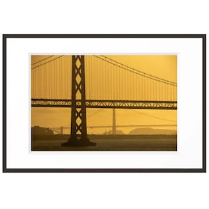 Fine Art Original Print / Wall Decor / Fotografia / &quot;Bay Bridge e Golden Gate al tramonto, San Francisco, California&quot;