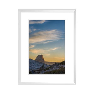 Fine Art Original Print | Wall Decor | Photograph | &quot;Half Dome sunset from Tenaya Canyon, Yosemite National Park, CA&quot;