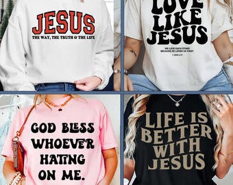 Christian PNG Bundle, Faith PNG Pack, Faith Shirt Designs, Bible Verse Sublimation Pack for Moms and Believers