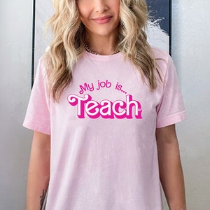 My Job is Teach Svg Png, My Job is Teach Svg , My Job Is Just Teach hot pink digital