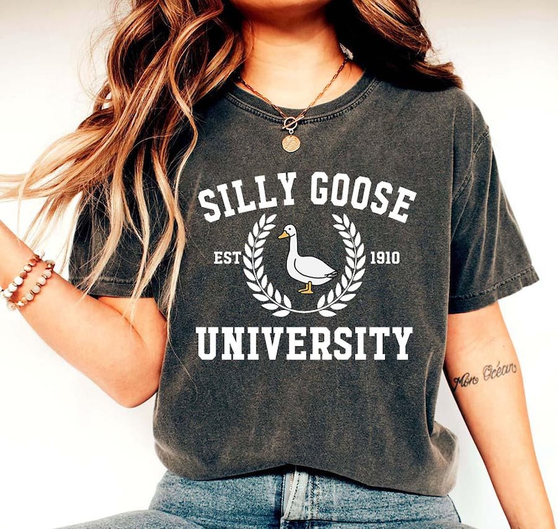 Silly Goose University svg png, Silly Goose svg, Silly Goose svg cut files, Goose funny svg image 2