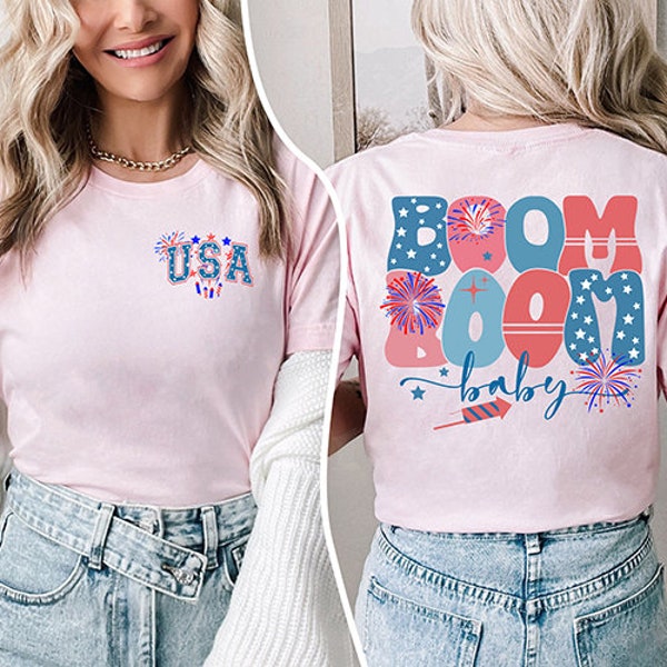 Boom Boom Baby PNG, 4th of July Pregnancy Announcement PNG , Patriotic Maternity PNG Fourth July