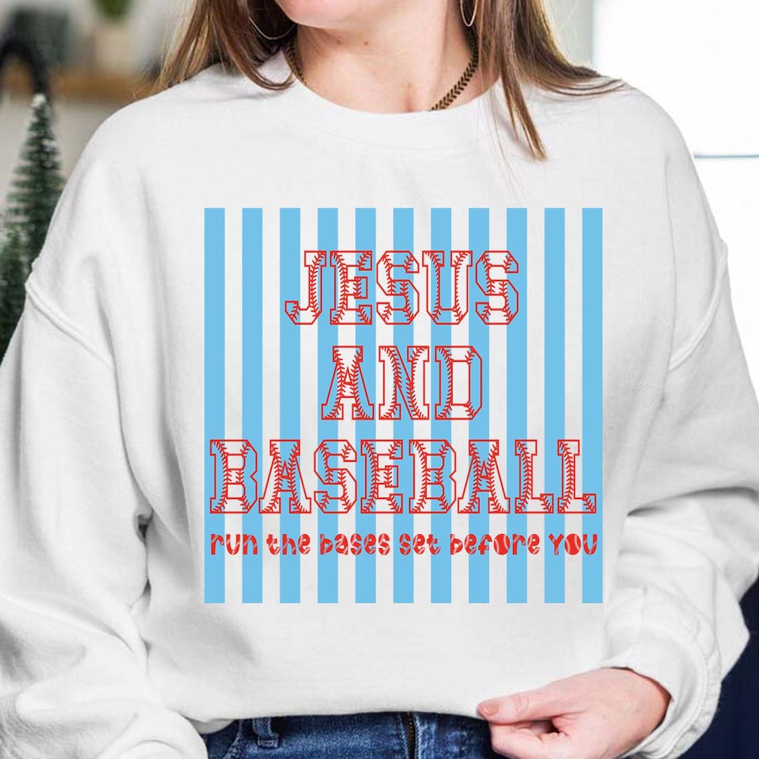 Jesus and Baseball PNG Design, Christian Faith Baseball Graphic ...