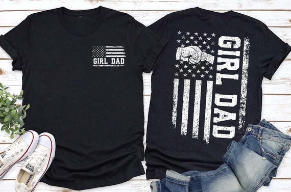 Girl Dad PNG, Cool Dad PNG, Girl Dad Club Design for Father’s Day, Pregnancy Reveal or Dad Life Shirt Graphic