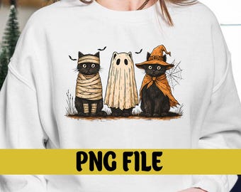 Black Cat Pumpkin Png, Ghots Cat Png, Retro halloween Png, Gothic Png, Halloween Cat Mama Shirt, Autumn Png, Black Cat Png