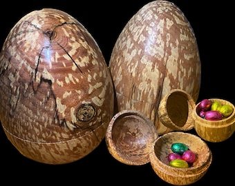Hand turned Wooden Easter Egg
