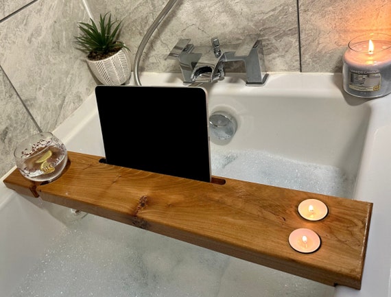 Hartholz Badewanne Regal
