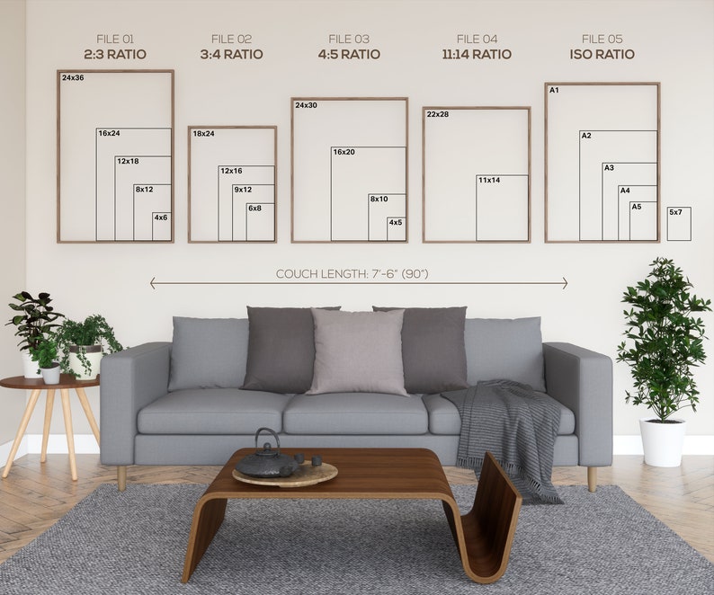Salviagrön botanisk set om 3, Triptyk väggkonst, Väggkonst i 3 paneler, Väggkonst i 3 delar, Set med tre tryck, Väggkonst i set om 3, Panorama-set bild 9
