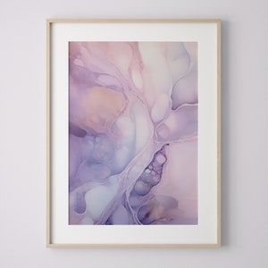 Purple Aura Print No. 1, Aura Poster, Aura Wall Art, Aura Print, Purple Wall Art Print, Fluid Art Print, Alcohol Ink Painting