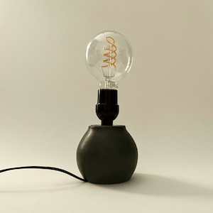 Black Sphere Table Lamp