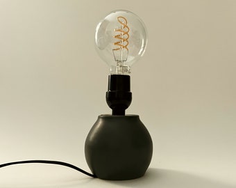 Black Sphere Table Lamp