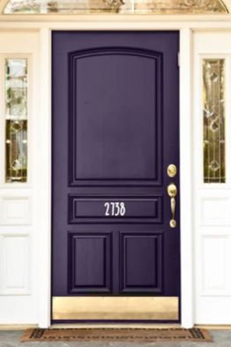 House Numbers Vinyl Decal Etsy