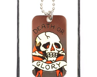 Vintage Brand New Ed Hardy Dog Tag Necklace - Etsy