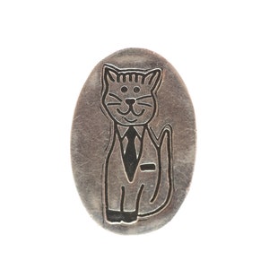 Sterling Silver Anthropomorphic Cat
