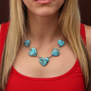 Large Turquoise Heart Necklace