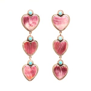 Federico Jimenez Sugilite Sacred Heart Earrings