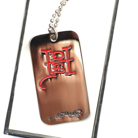Vintage Brand New Ed Hardy Dog Tag Necklace - Etsy