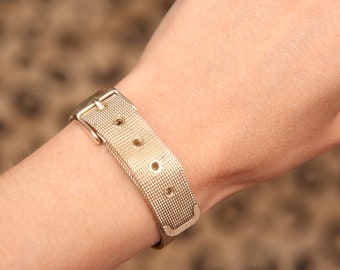 Sterling Silver Buckle Bracelet