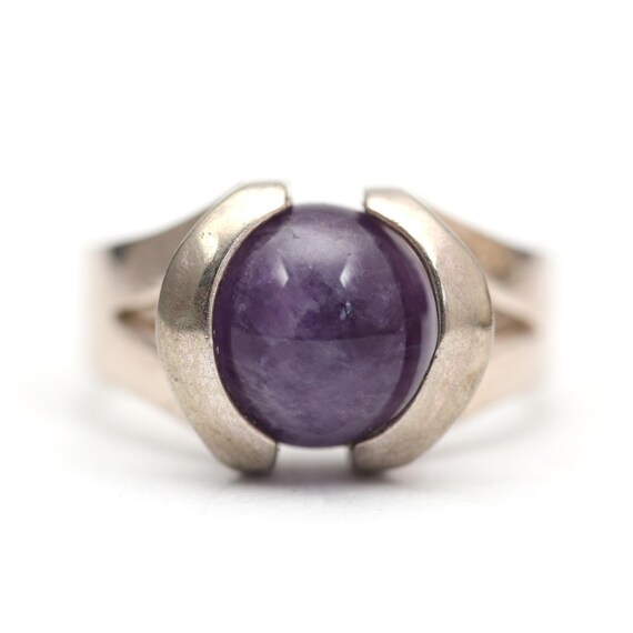 Sterling Silver Amethyst Orb Ring - image 3