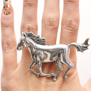 Sterling Silver Horse Ring