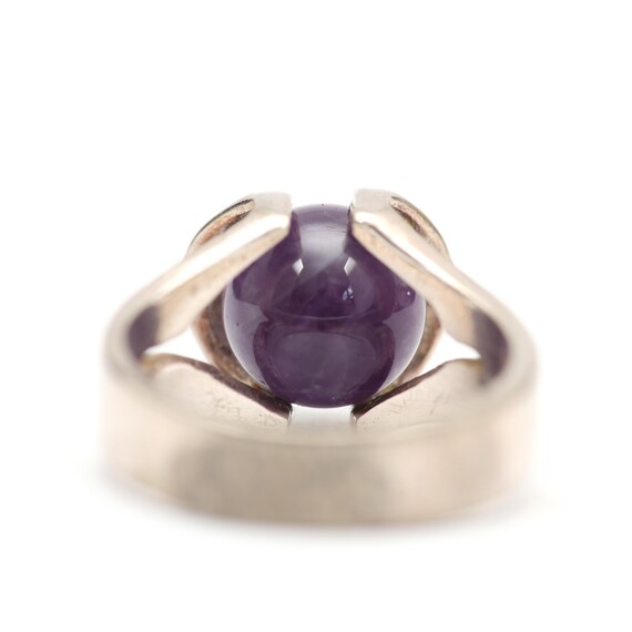 Sterling Silver Amethyst Orb Ring - image 4