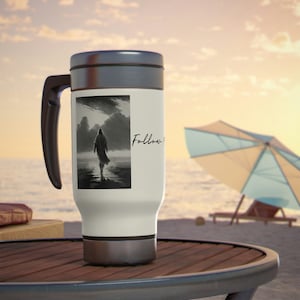 Stainless Steel Travel Mug with Handle, 14oz