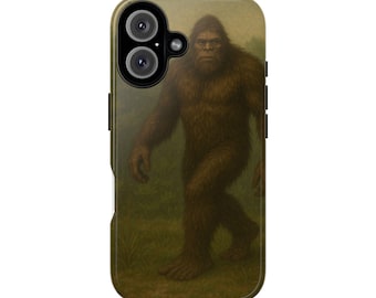 Bigfoot Phone Case, Tough Cases for Nature Lovers, Sasquatch Design, Eco-Friendly Cell Cover, Unique Gift Idea