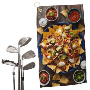 Golf towel for men and women, funny golf gift, unique vibrant golf towel, Father&#39;s Day gift, birthday gift for golfer, golf accessories