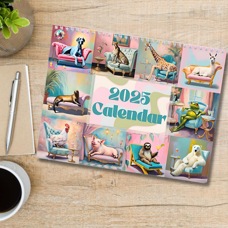Funny Wall Calendars 2025 Etsy