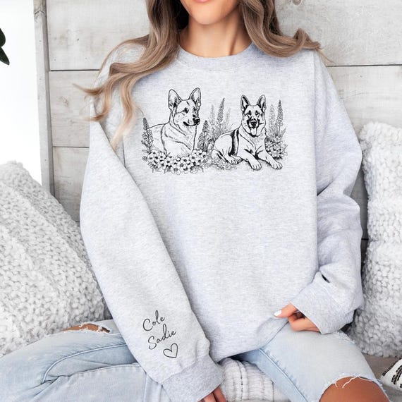 thumbnail image 2 of Personalized Dog Sweatshirt, Custom Pet Portrait Hoodie 2 of 10