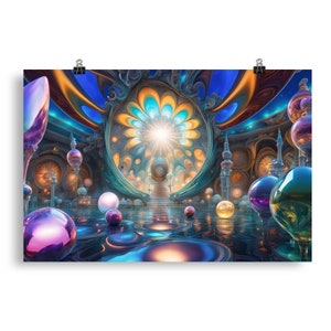 Abstract Surrealism 181 - Psychedelic Wall Art - Poster - Print - Home Decor