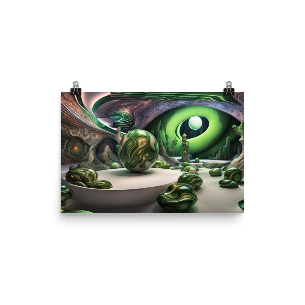 Abstract Surrealism 119 - Psychedelic Wall Art - Poster - Print - Home ...