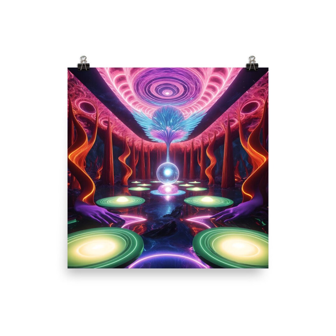 Abstract Surrealism 260 - Psychedelic Wall Art - Poster - Print - Home ...